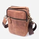 Сумка кросс боди через плечо мужская из натуральная кожи Vintage leather-22811 Светло-коричневая - изображение 3