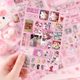 Стикеры Hello Kitty 220 шт, 8 листов А5 10,5х14,8 см - изображение 8