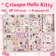 Стикеры Hello Kitty 210 шт, 8 листов А5 10,5х14,8 см - изображение 1
