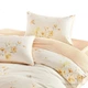 Комплект постельного белья BEYOND Home Textile, четыре предмета: пододеяльник и простыня из чистого хлопка, 100% хлопок, полностью хлопковый пододеяльник для кровати 1,8 метра, для дома и гостевой комнаты. - изображение 3