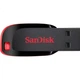 Флеш-накопитель SanDisk 64 ГБ USB 2.0 CZ50 Cruzer Blade, черный/красный, компактный, портативный, стильный дизайн, с программным обеспечением для безопасного шифрования. - изображение 2