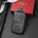 Кожаная ключница POLO мужская, с креплением на пояс, с монетницей - изображение 5