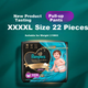Подгузники-трусики Pampers Breathable Premium Black Gold Handle Pull-Up для новорожденных и младенцев с добавлением натурального шелка, размер 4XL22 - изображение 8