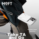 Магнитная подставка для телефона Moft для Apple iPhone 15/14/13/Pro Max, держатель для карт, совместима с беспроводной зарядкой на рабочем столе, селфи MagSafe, цвет Flowing Gray (улучшенная версия) - изображение 9