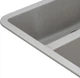 Кухонная мойка гранит GRANADO Under Top Double Grey Stone GR3410 с сифоном - изображение 5