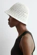 Панама жіноча COS crochet bucket hat 1084713014 XS-S Білий - изображение 2