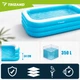 Семейный надувной бассейн Trizand 350 л 175 х 125 х 45 см прямоугольный садовый бассейн для детей и взрослых (27797) - изображение 4