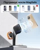 Беспроводная зарядная док станция для айфона складная LEXEGO 15W MagSafe 3в1 зарядка для айфон Apple iPhone Apple Watch AirPods с ночником (3 режима) Black U-22B - изображение 7