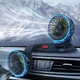Автомобильный вентилятор Vehicle Fan X666 двойной с двумя головками питание от прикуривателя для салона авто - изображение 7
