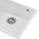 Кухонная мойка гранит GRANADO Under Top XL Speckled White GR3711 с сифоном - изображение 3