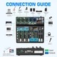 Depusheng BF6+ 6-канальный профессиональный аудио микшер с Bluetooth, USB, эффектами и Phantom Power - изображение 8