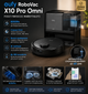Робот-пилосос Eufy RoboVac X10 Pro Omni з вологим прибиранням станція самоочистки 8000Pa AI навігація Black - изображение 2