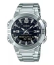 Мужские наручные часы Casio AMW-870D-1A, аналогово-цифровые, стальной браслет, водозащита 50 м - изображение 1