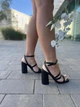 Босоножки женские на каблуке р. 36 черные (5120) - изображение 3