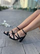 Босоножки женские на каблуке р. 36 черные (5120) - изображение 6