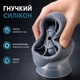 Силиконовая форма для льда в виде шара Ø6 см, многоразовая, серая - изображение 4