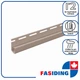 Планка сайдинга ПВХ FaSiding J-trim Грецкий орех 3.66 м - изображение 1