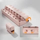 Таблетница органайзер Lesko ZS-POZ7 Light Pink для таблеток 7 ячеек на 7 дней - изображение 2
