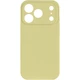 Накладка Epik Silk Full Camera Protective (AA) NO LOGO на Apple iPhone 17 Pro (6.3") Жовтий / Mellow Yellow - зображення 2