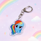 Акриловый брелок Радуга Дэш, My Little Pony 4х3 см - изображение 5