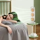 Настольный вентилятор Three Head Fan 3-в-1 аккумулятор 1200 mAh, зарядка через USB поворот каждой головки на 360° ультразвуковой распылитель с емкостью для воды Orange - изображение 3