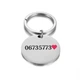 Круглый адресник для котов и собак с гравировкой имени и номера телефона Round жетон с кольцом от потери домашнего животного, M (25 мм), серебристый - изображение 2