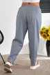 Штаны женские повседневные в полоску синий 257R420 AGER 54 (3XL-4XL) - изображение 4