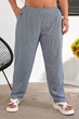 Штаны женские повседневные в полоску синий 257R420 AGER 54 (3XL-4XL) - изображение 5