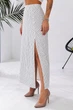 Спідниця софт у горох, колір білий, XL-XXL 257R11-5 - зображення 3