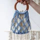 Мішечок S bag-in-bag для сумки макраме бавовняний 20х20см айворі (1253504) - зображення 5