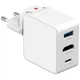 Дорожное зарядное устройство 4smarts Flex Adapter Hub 65W GaN USB-C/USB-A/HDMI White (541711) - изображение 3