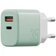 Ładowarka Energea Bazic GoPort Velox Kit USB-C/USB-A GaN 35W z kablem Green (8885020102567) - obraz 4
