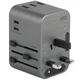 Сетевое зарядное устройство Energea Travelworld 3xUSB+2xUSB-C PD PPS QC3.0 35.5W 4в1 US/UA/EU/UK Gunmetal (TWA35-GUN) - изображение 3