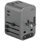 Сетевое зарядное устройство Energea Travelworld 3xUSB+2xUSB-C PD PPS QC3.0 35.5W 4в1 US/UA/EU/UK Gunmetal (TWA35-GUN) - изображение 4