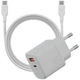 Ładowarka Energea Bazic Goport Velox Kit GaN 35W z kablem White (8885020102543) - obraz 1