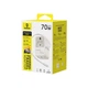 Adapter podróżny Baseus EnerCore CG11 70W 6w1 ze składanym kablem USB‑C White (6942521202584) - obraz 4
