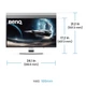 TFT 27" BenQ EX271QZ, OLED, QHD, 500Hz, HDMIx2, DP, USB-C, HAS, Pivot, білий (9H.LP3LA.TBE) - зображення 10