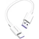 Дата кабель USB 2.0 AM to USB-C 1.0m 5A white ColorWay (CW-CBUC019-WH) - изображение 1