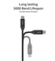 Кабель Choetech PowerSync Digital Display Silicone Cable USB-C to USB-C 240W PD 3.1 5A 2m Black (XCC-1036-BK) - изображение 6