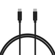 Кабель Choetech PowerSync USB-C to USB-C 2.0 3A 2m Black (CC0003) - изображение 1