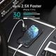 Автомобільний зарядний пристрій Choetech ZapUp 2xUSB-C QC3.0/PD3.0 60W Fast Charging Black (TC0008-V3-BK) - зображення 3