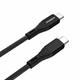 Кабель Choetech PowerSync Charging Cable USB-C to USB-C 100W 5A 1m Black (XCC-1008-BK) - зображення 2