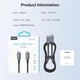 Кабель Choetech PowerSync Charging Cable USB-C to USB-C PD 60W 3A 2m Black (XCC-1015-BK) - зображення 4