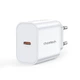 Сетевое зарядное устройство Choetech PowiX USB-C PD 45W Mini White (PD3042-EU-WH) - изображение 2