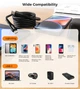 Кабель Choetech PowerSync Nylon Cable USB-C to Lightning 1m Black (XCL-1030-BK) - зображення 5