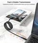 Кабель Choetech PowerSync Nylon Cable USB-C to Lightning 1m Black (XCL-1030-BK) - зображення 7