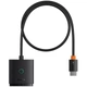 Перехідник HUB Baseus AirJoy Series 2in1 HDMI to HDMI/HDMI (B01331105) (Cluster Black) (251587) - зображення 3