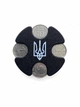 Велика кишенькова монетниця для монет України, Чорна (55х55х20мм) (1424125) - изображение 1