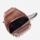 Сумка слинг через плечо женская Vintage leather-22747 Коричневая - изображение 8