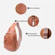 Сумка слинг через плечо женская Vintage leather-22749 Рыжяя - изображение 6